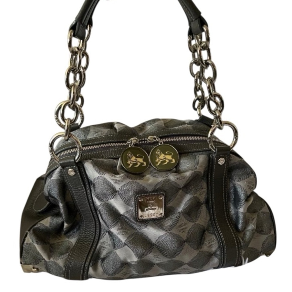 MCM princess limited edition rare Diamond Print Shoulder Bag.